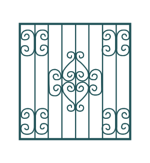 Металлическая сварная решетка на окно РС-44